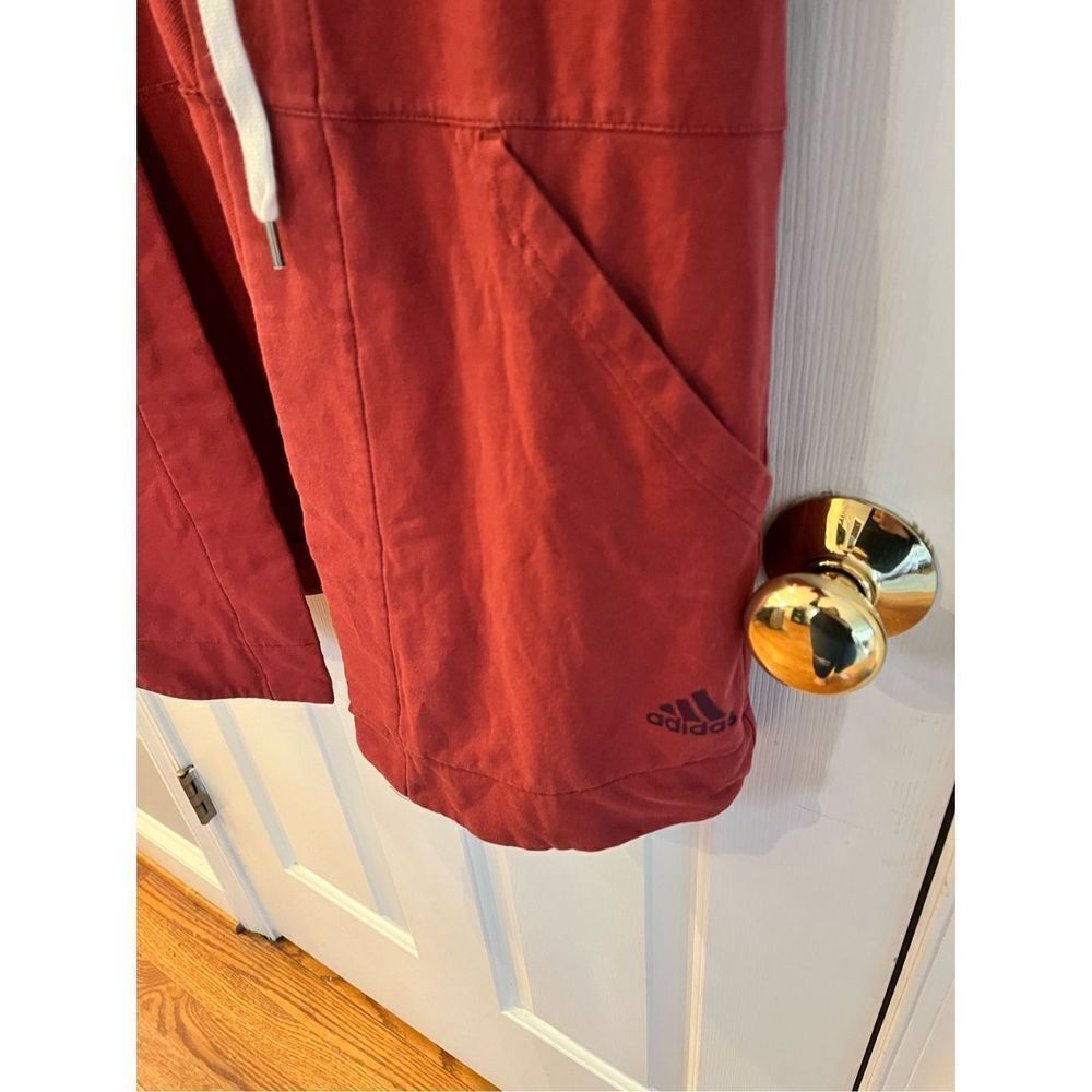 Adidas Rust Open Front Hoodie Sweatshirt Cardigan sz M EUC - Picture 2 of 8